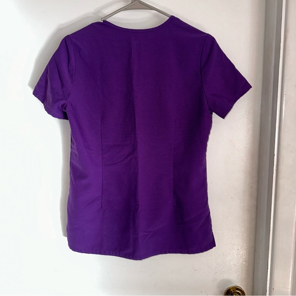 Figs Caterina One Pocket Srcub Top XS Purple Fitted Uniform - Picture 2 of 3